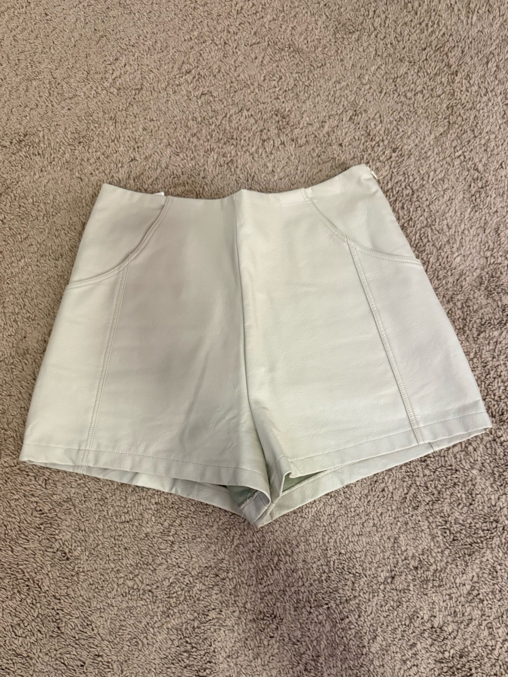 She + Sky Faux Leather Shorts Size M